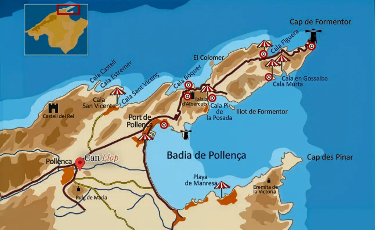 Location Can Llop, Pollensa Mallorca